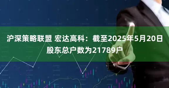 沪深策略联盟 宏达高科：截至2025年5月20日股东总户数为21789户